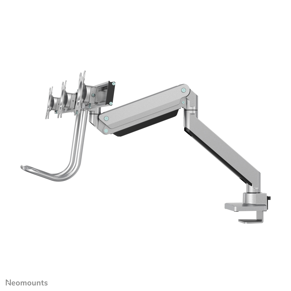 Neomounts NM-D775DX3SILVER Braccio per monitor 17-27" - molla a gas - Topfix - 180°-stop